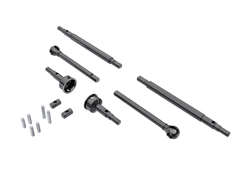 TRX-4M HARDENED STEEL AXLE SHAFT SET F&R TRA9756