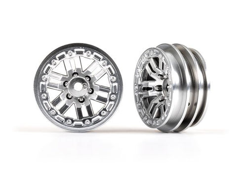 TRX-4M WHEELS, 1.0" (SATIN CHROME) (2)