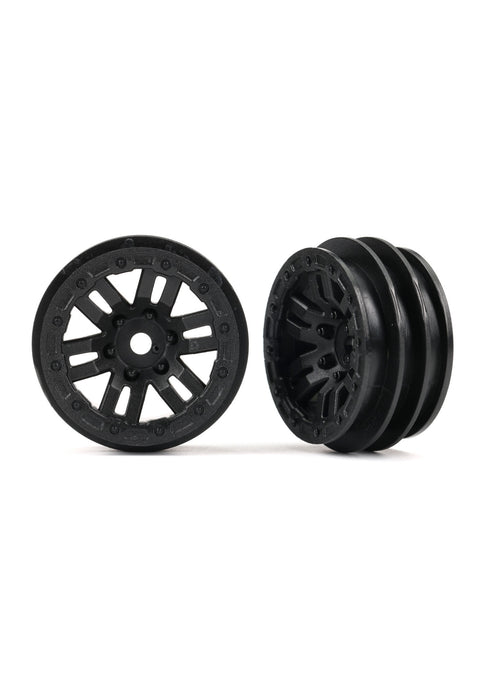 TRX-4M DEFENDER WHEELS, 1.0" (BLACK) (2)