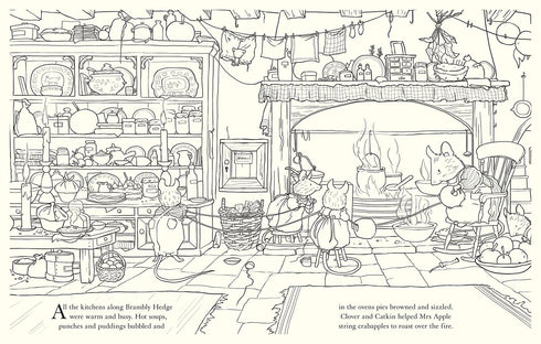 BRAMBLY HEDGE: FESTIVE COLORING BOOK - BARKLEM. JILL