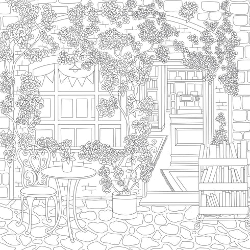 COZY BOOKSHOPS: COLOURING BOOK - LAU. CHRISSY