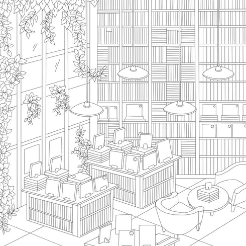 COZY BOOKSHOPS: COLOURING BOOK - LAU. CHRISSY