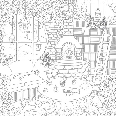 COZY BOOKSHOPS: COLOURING BOOK - LAU. CHRISSY