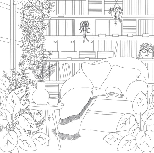 COZY BOOKSHOPS: COLOURING BOOK - LAU. CHRISSY