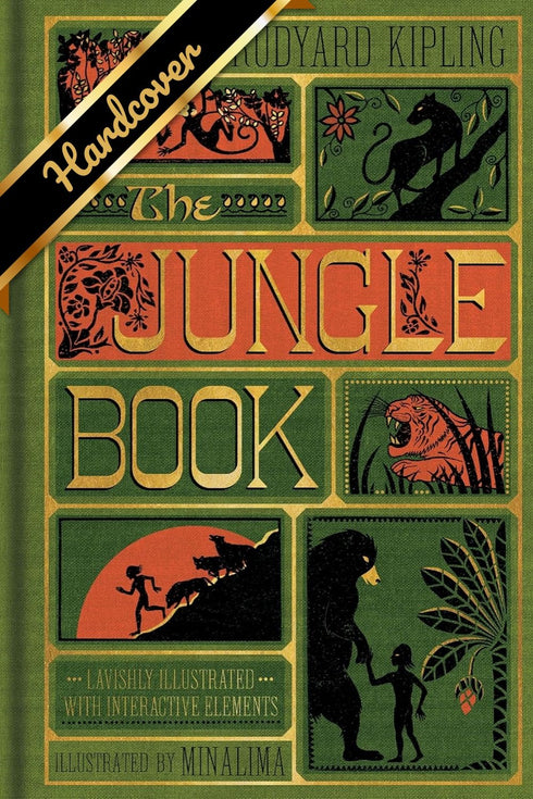 THE JUNGLE BOOK (MINALIMA EDITION) (ILLUSTRATED WITH INTERACTIVE ELEMENTS) - KIP