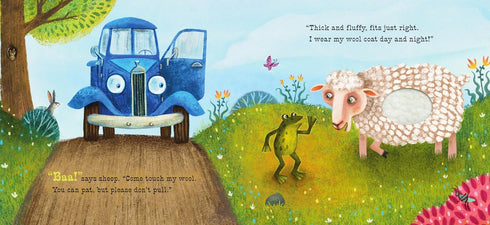 LITTLE BLUE TRUCK FEELING HAPPY: A TOUCH-AND-FEEL BOOK - SCHERTLE. ALICE