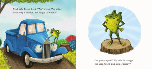 LITTLE BLUE TRUCK FEELING HAPPY: A TOUCH-AND-FEEL BOOK - SCHERTLE. ALICE