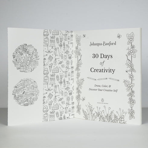 30 DAYS OF CREATIVITY: DRAW, COLOR, & DISCOVER YOUR CREATIVE SELF - BASFORD. JO