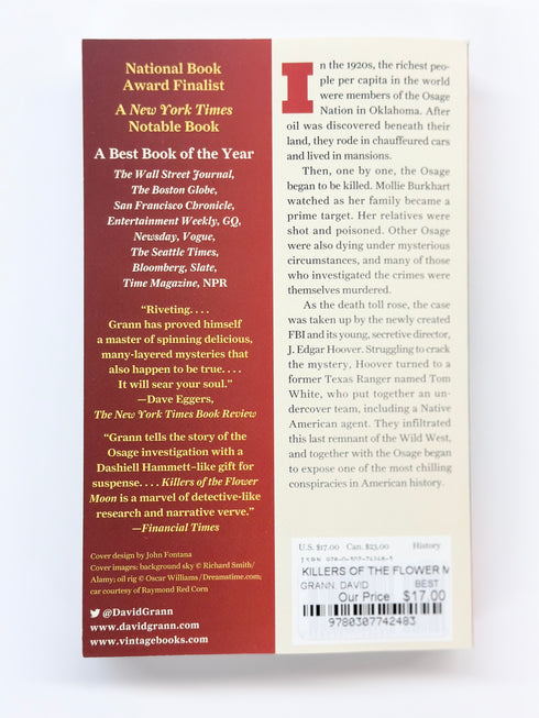 KILLERS OF THE FLOWER MOON: THE OSAGE MURDERS AND THE BIRTH OF THE FBI - GRANN.