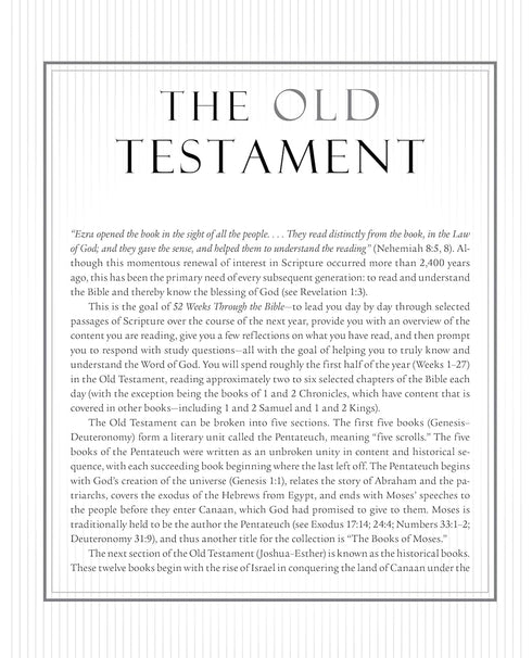 52 WEEKS THROUGH THE BIBLE - MACARTHUR. JOHN F.