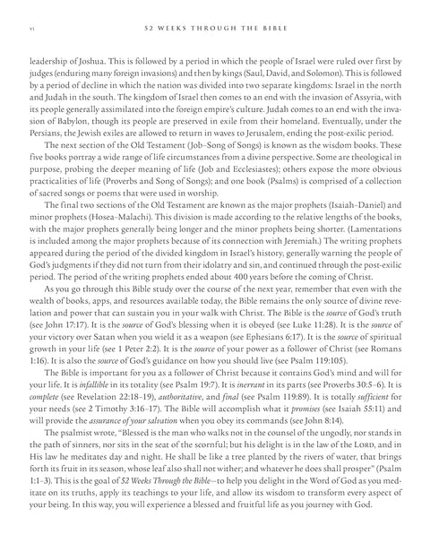 52 WEEKS THROUGH THE BIBLE - MACARTHUR. JOHN F.