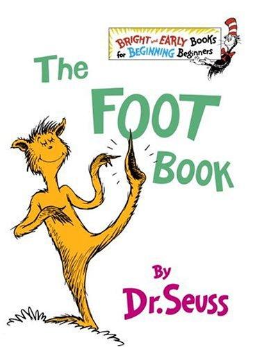 THE FOOT BOOK - DR SEUSS CHILDRENS PICTURE BOOK