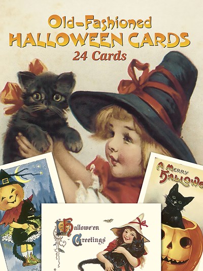 OLD-FASHIONED HALLOWEEN CARDS: 24 CARDS - OLDHAM. GABRIELLA