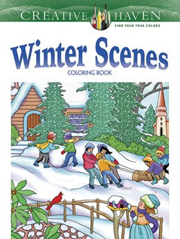 CREATIVE HAVEN WINTER SCENES COLORING BOOK - NOBLE. MARTY