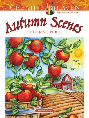 AUTUMN SCENES COLORING BOOK - DOVER