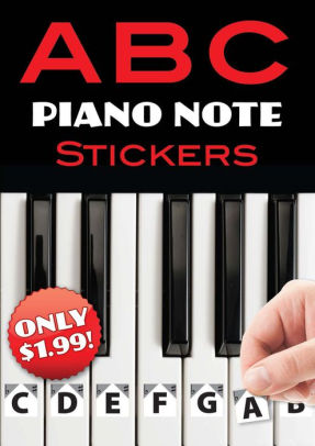 ABC PIANO NOTE STICKERS - DOVER