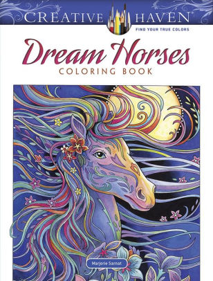 DREAM HORSES COLORING BOOK - DOVER
