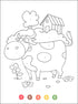 COLOR BY NUMBER FUN ON THE FARM - DOVER PUBLICATIONS
