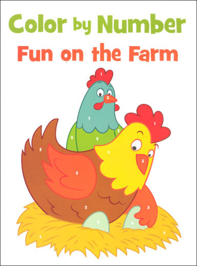 COLOR BY NUMBER FUN ON THE FARM - DOVER PUBLICATIONS