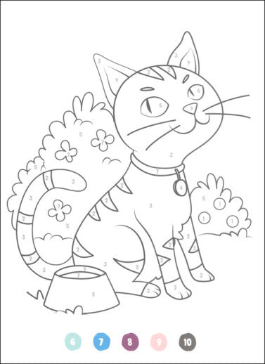 COLOR BY NUMBER FUN ON THE FARM - DOVER PUBLICATIONS