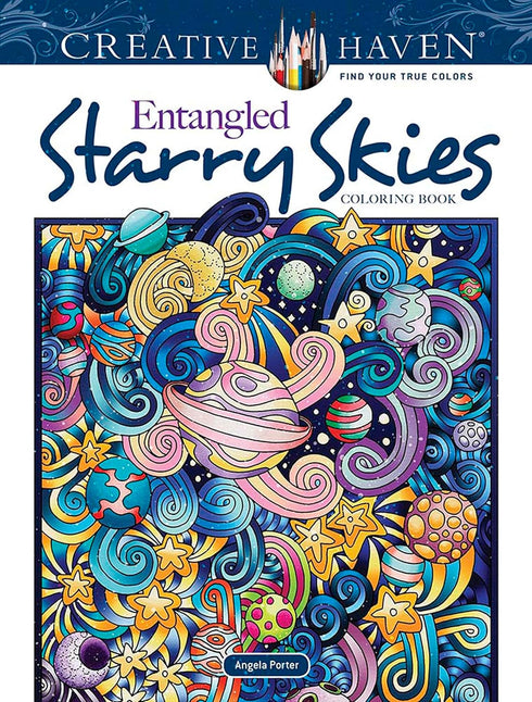 ENTANGLED STARRY SKIES COLORING BOOK - PORTER. ANGELA