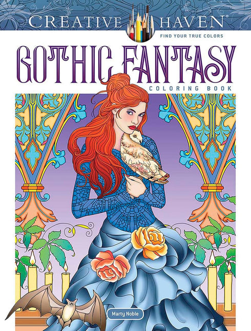 CREATIVE HAVEN GOTHIC FANTASY COLORING BOOK - NOBLE. MARTY