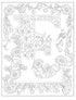 CREATIVE HAVEN BEAUTIFUL FLORAL ALPHABET DESIGN COLORING BOOK - NOBLE. MARTY