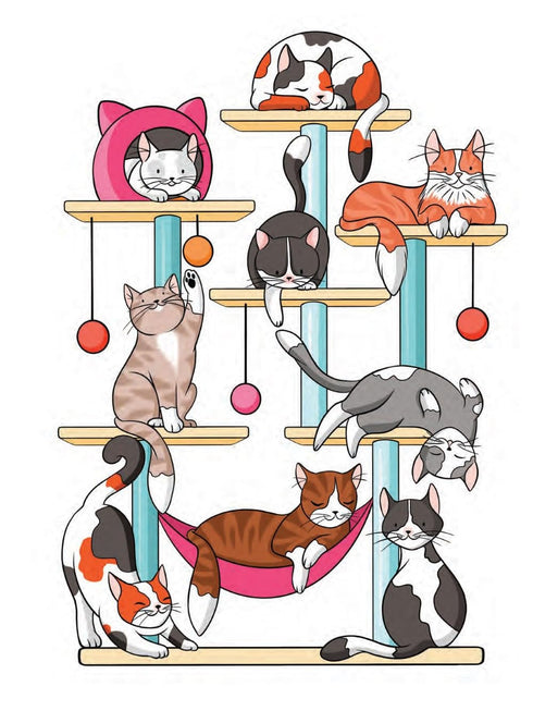 CREATIVE HAVEN CAT MOM COLORING BOOK - TAYLOR. JO