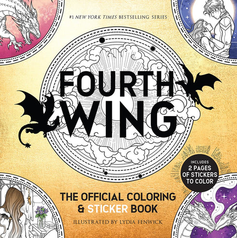 FOURTH WING: THE OFFICIAL COLORING & STICKER BOOK - FENWICK. LYDIA