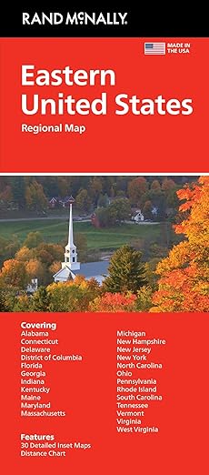 EASTERN UNITED STATES MAP - RAND MCNALLY