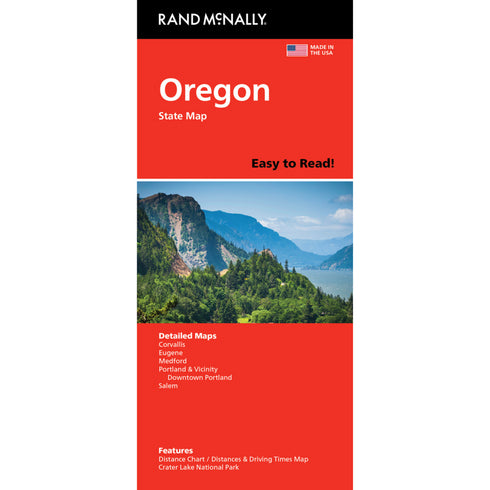 OREGON STATE MAP - RAND MCNALLY
