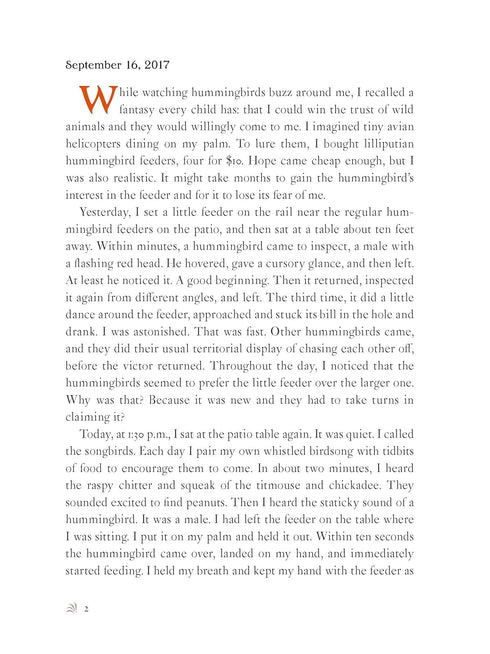 THE BACKYARD BIRD CHRONICLES