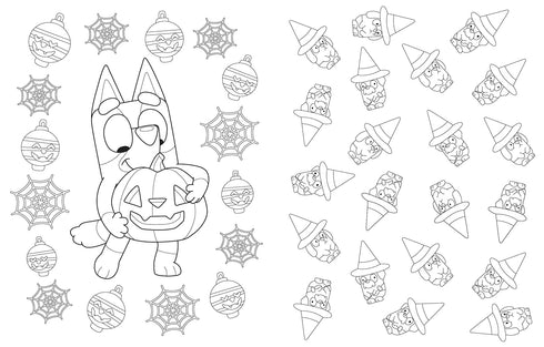 BLUEY: HOORAY, IT'S HALLOWEEN!: A COLORING BOOK