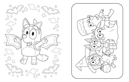 BLUEY: HOORAY, IT'S HALLOWEEN!: A COLORING BOOK