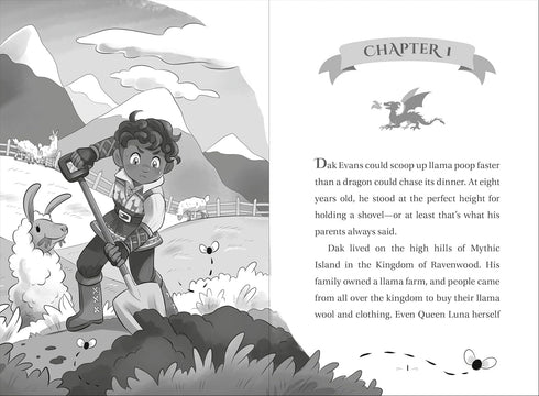 LLAMA QUEST #1: DANGER IN THE DRAGON'S DEN - REYES. MEGAN; DAVAULT. KAY