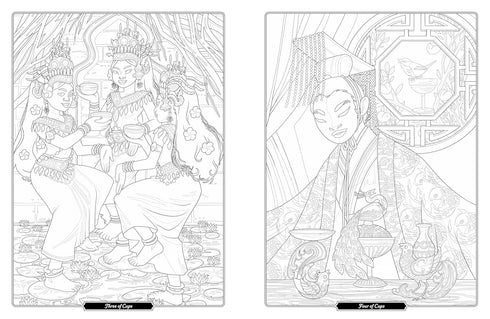 TAROT OF THE DIVINE COLORING BOOK - YOSHITANI. YOSHI