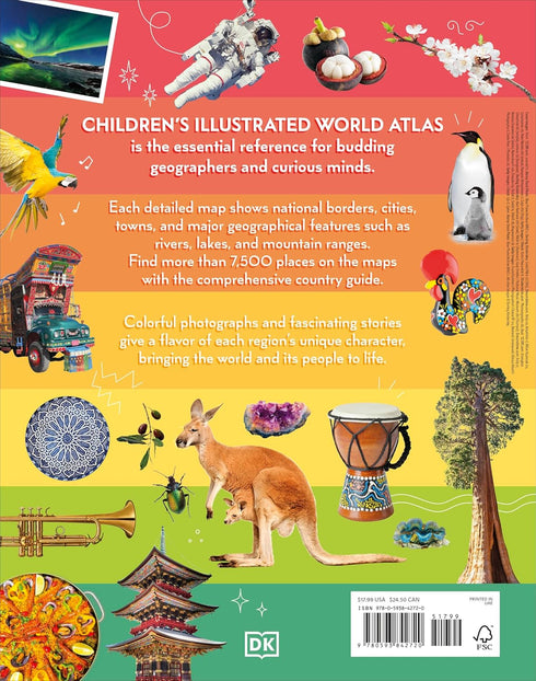 CHILDREN'S ILLUSTRATED WORLD ATLAS - DK
