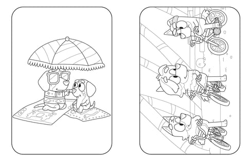 BLUEY: AT THE BEACH: A COLORING BOOK - PENGUIN YOUNG READERS