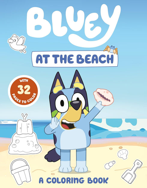 BLUEY: AT THE BEACH: A COLORING BOOK - PENGUIN YOUNG READERS