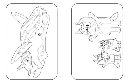 BLUEY: AT THE BEACH: A COLORING BOOK - PENGUIN YOUNG READERS