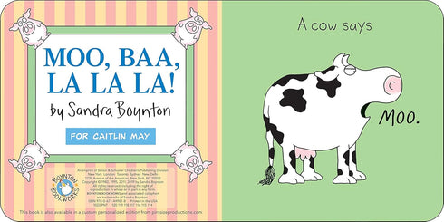 MOO, BAA, LA LA LA! - BOYNTON, SANDRA