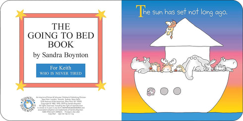 THE GOING TO BED BOOK - BOYNTON. SANDRA