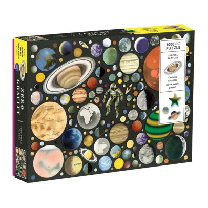 ZERO GRAVITY 1000 PIECE PUZZLE WITH SHAPED PIECES - GALISON ; GILES, BEN