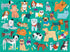 CATS & DOGS 100 PIECE DOUBLE-SIDED JIGSAW PUZZLE - JONES. REBECCA