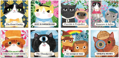 BOOKISH CATS MAGNETS SET