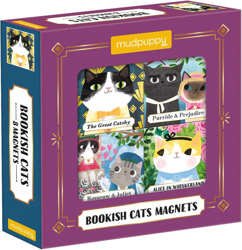 BOOKISH CATS MAGNETS SET