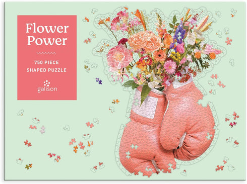 FLOWER POWER 750 PIECE SHAPED JIGSAW PUZZLE - FUENTES. PAUL