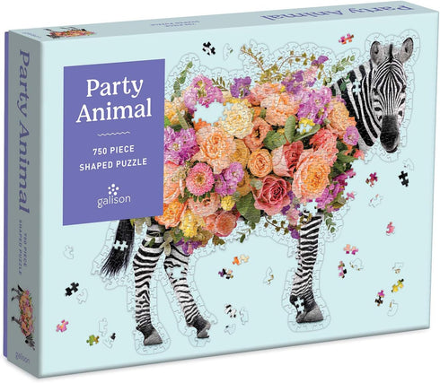 PARTY ANIMAL 750 PC SHAPED JIGSAW PUZZLE - GALISON