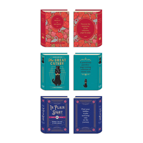 Vintage Books Shaped Magnetic Bookmarks by Galison