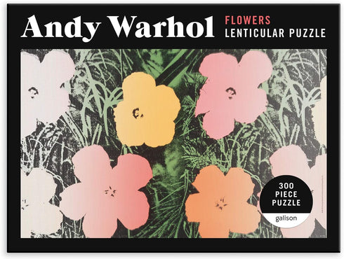 ANDY WARHOL FLOWERS 300 PIECE LENTICULAR PUZZLE - WARHOL. ANDY